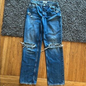 We The Free Distressed Blue Jeans Size 28